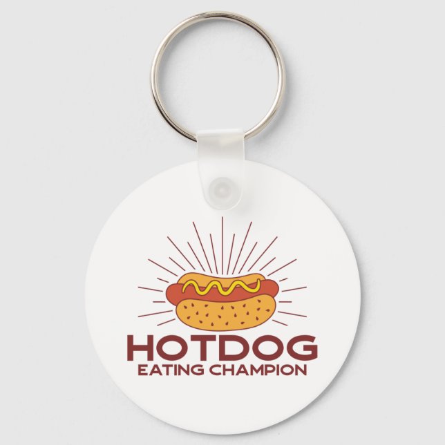 Hotdog-Champion Schlüsselanhänger (Vorderseite)