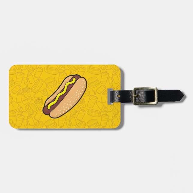Hotdog Gepäckanhänger (Vorderseite horizontal)