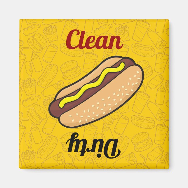 Hotdog Geschirrspüler Magnet (Vorne)