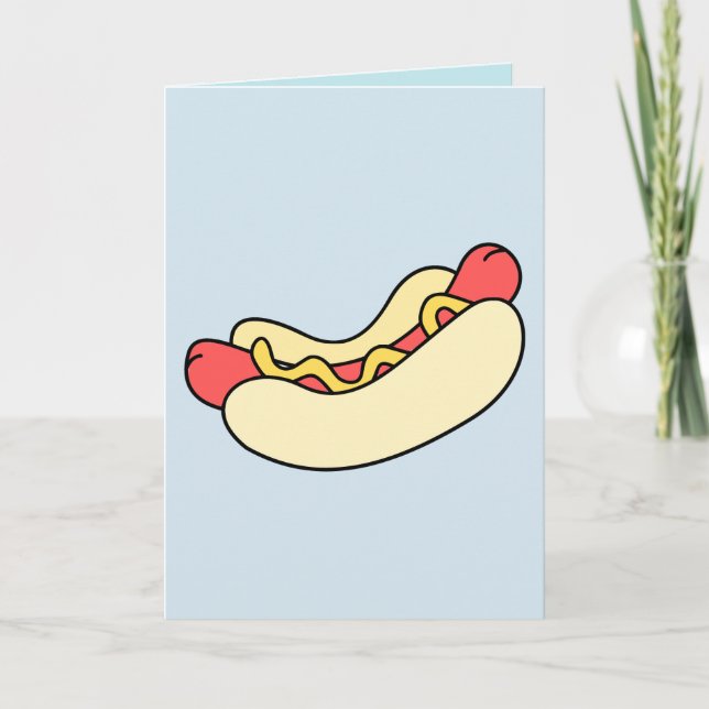HOTDOG GREETING CARDS, innen blau, Jeden Anlaß Karte (Vorderseite)