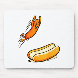 Hotdog Hochsprung Mousepad