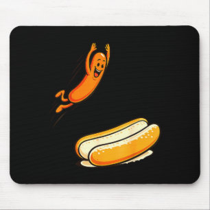 Hotdog Hochsprung Mousepad