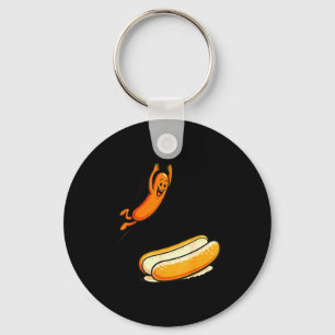 Hotdog Hochsprung Schlüsselanhänger