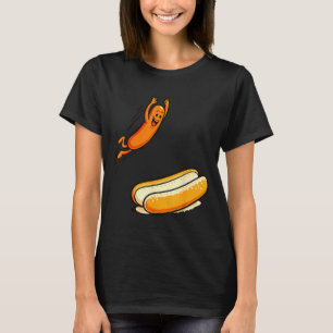 Hotdog Hochsprung T-Shirt