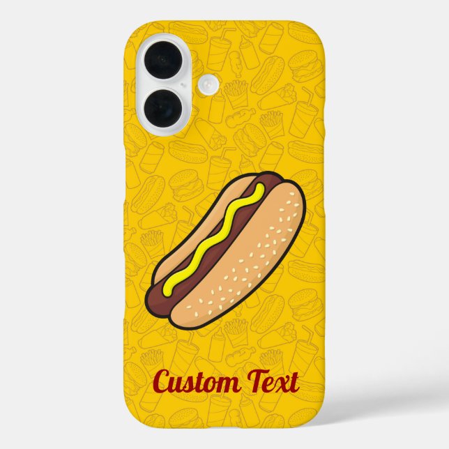 Hotdog iPhone 16 Hülle (Rückseite)