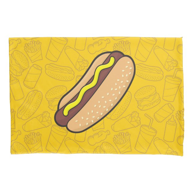 Hotdog Kissenbezug (Vorderseite)