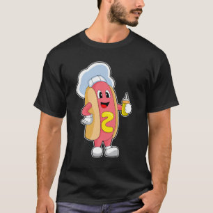 Hotdog-Koch Senf T-Shirt