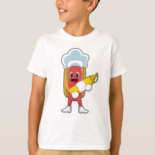 Hotdog mit Senf T-Shirt