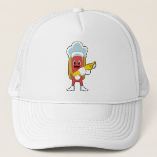 Hotdog mit Senf Truckerkappe
