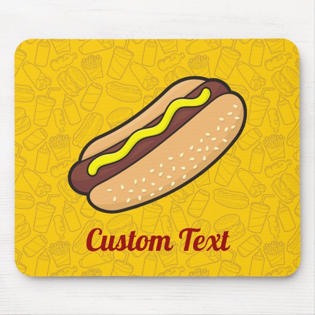 Hotdog Mouse Pad Mousepad (Vorne)