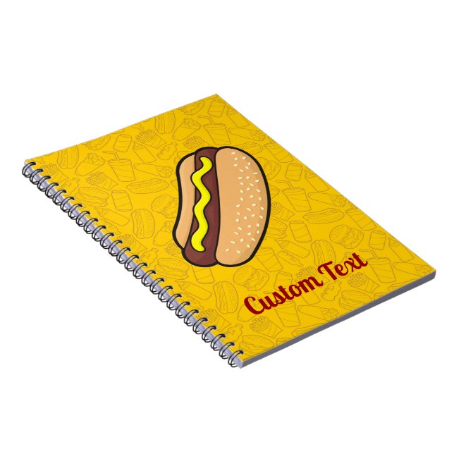 Hotdog Notebook Notizblock (Rechte Seite)