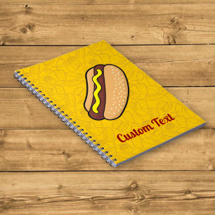 Hotdog Notizbuch Notizblock