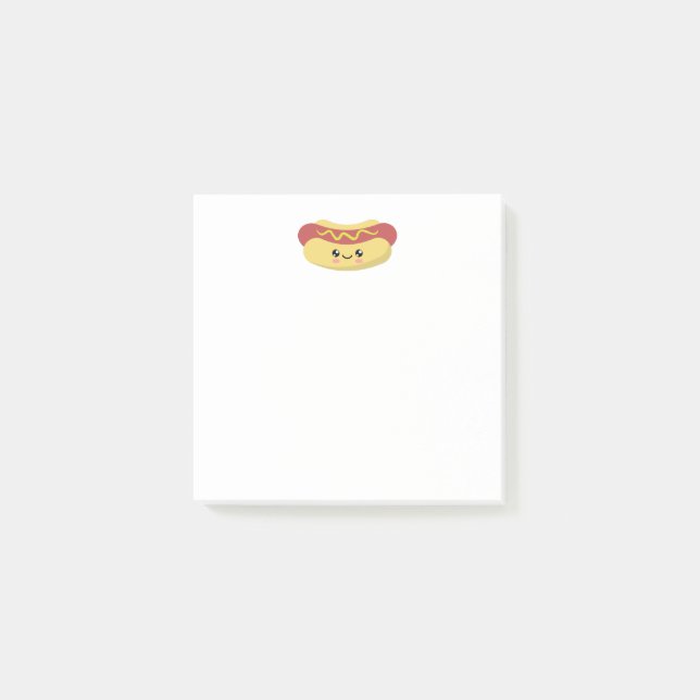 Hotdog Post-it Klebezettel (Vorderseite)