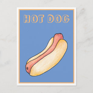 Hotdog Postkarte