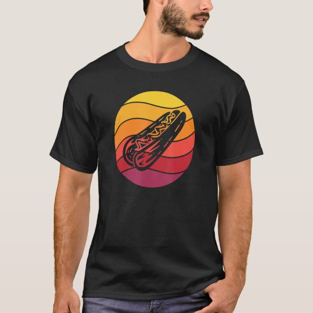 Hotdog Retro Style Vintag 7 T-Shirt (Vorderseite)