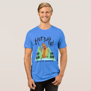 Hotdog-Run-T-Shirt Tri-Blend Shirt