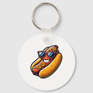 Hotdog Sungles Fast Food Hot Dogs Lover Fun Sausag Schlüsselanhänger