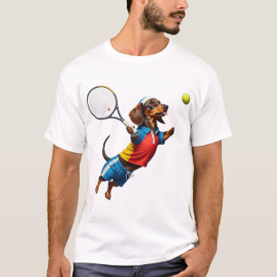 Hotdog-Tennis T-Shirt