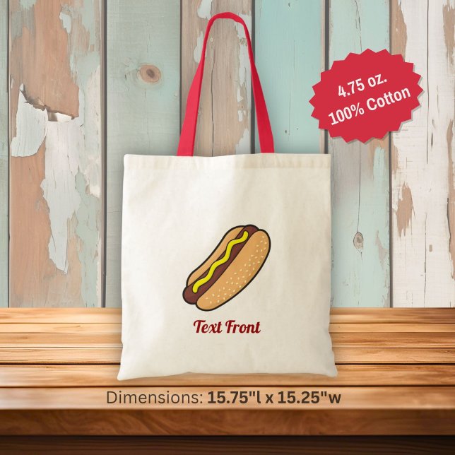 Hotdog Tote Bag Tragetasche (Von Creator hochgeladen)