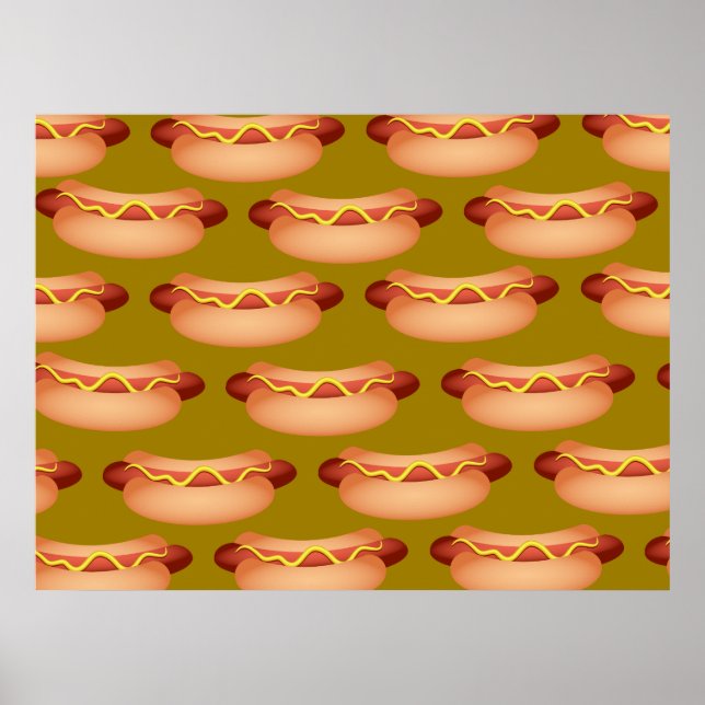 Hotdog-Wallpaper Poster (Vorne)