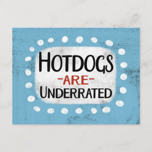 Hotdogs sind untergegangene Postkarten