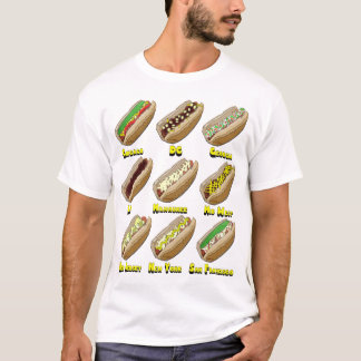 Hotdogs über Amerika-T - Shirt