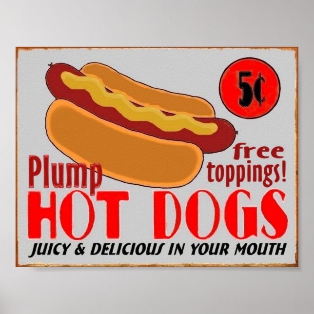 HotDogSign, affiche (Devant)