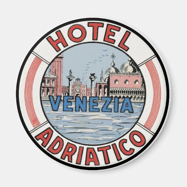 Hotel Adriatico in Venedig Magnet (Vorne)