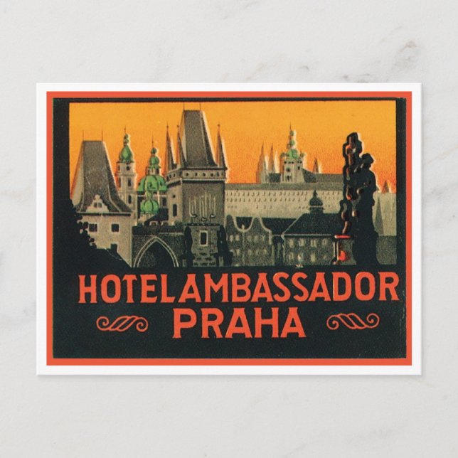Hotel Ambassador Praha Postkarte (Vorderseite)