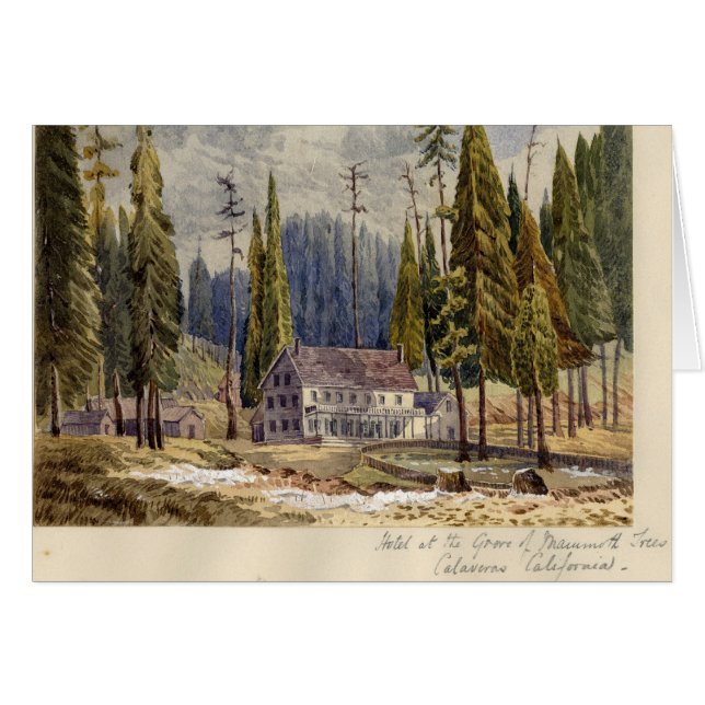 Hotel an der Waldung von Mamoth Bäumen (Vorderseite (Horizontal))