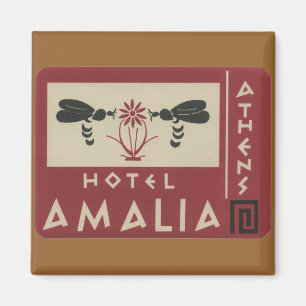 Hotel Athens Griechenland Amalia Vintager Magnet