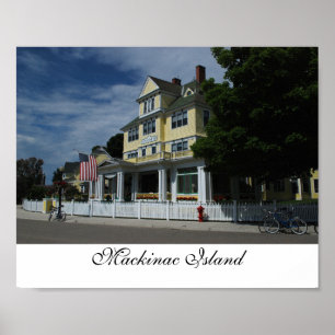 Hotel auf Mackinac Inseldruck Poster