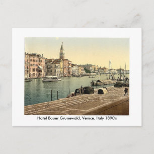 Hotel Bauer Grunewald, Venedig, Italien 18... Postkarte
