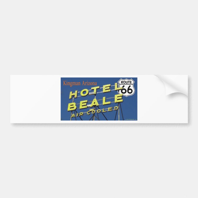 Hotel Beale Weg 66 Kingman Arizona 2 Autoaufkleber (Vorne)