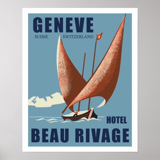 Hotel Beau Rivage (Geneva - Switzerland) Poster (Vorne)