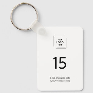 Hotel-Branding   Zimmernummer-Logo Modern Schlüsselanhänger