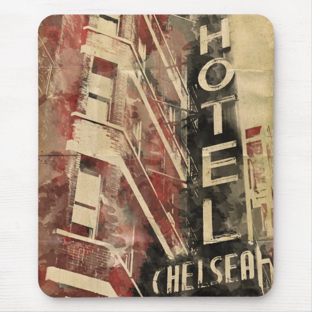 Hotel Chelsea New York City Mousepad (Vorne)