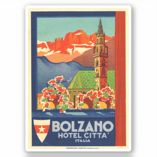 Hotel Citta Italy Bozen Sticker (Vorderseite)