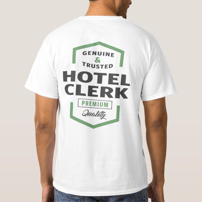 Hotel Cleck Logo Geschenkideen. T-Shirt (Rückseite)