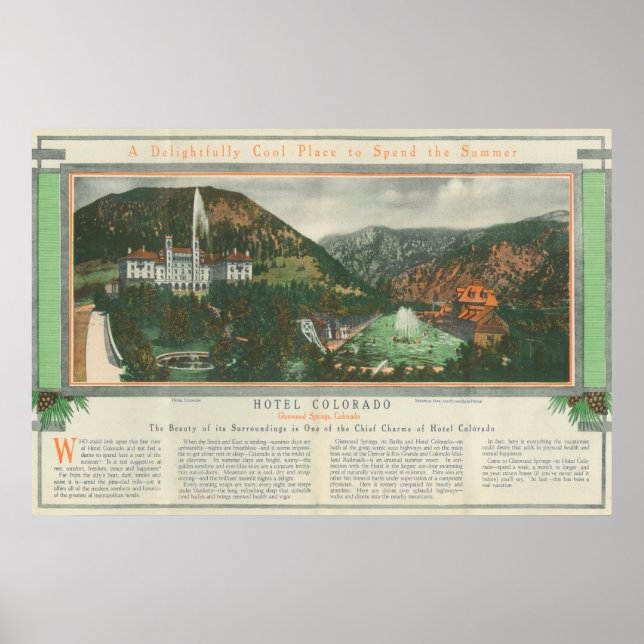 Hotel Colorado Brochure Poster (Vorne)