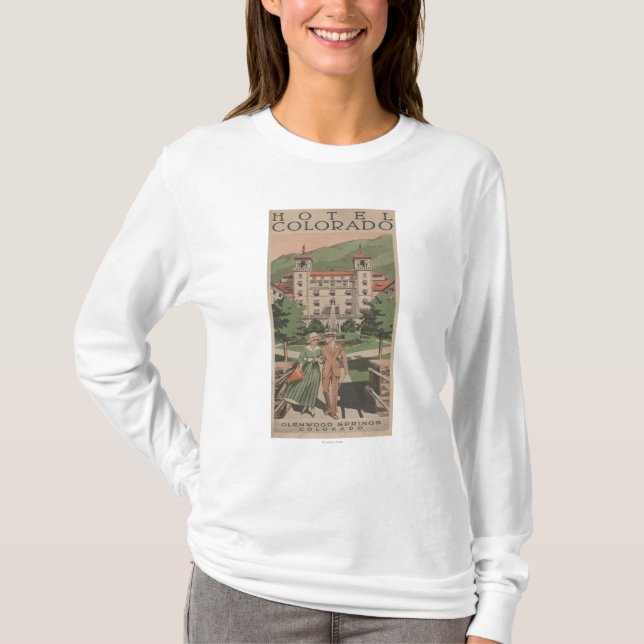 Hotel-Colorado-Reise-Plakat T-Shirt (Vorderseite)