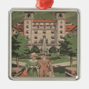 Hotel Colorado Reiseplakat Silbernes Ornament