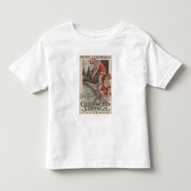 Hotel Colorado u. Bad-Plakat Kleinkind T-shirt (Vorderseite)