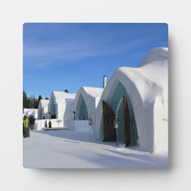 Hotel de Eeis, Quebec, Kanada Fotoplatte (Vorderseite)