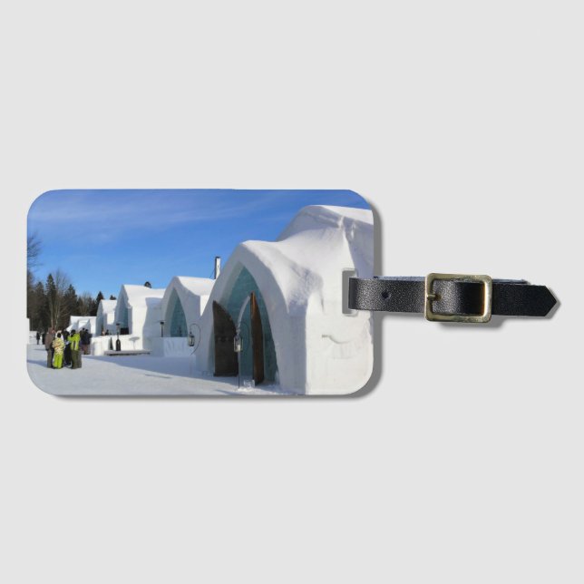 Hotel de Eeis, Quebec, Kanada Gepäckanhänger (Vorderseite (Horizontal))