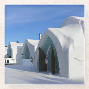 Hotel de Eeis, Quebec, Kanada Glasuntersetzer