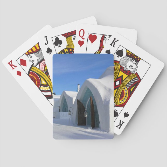Hotel de Eeis, Quebec, Kanada Spielkarten (Rückseite)