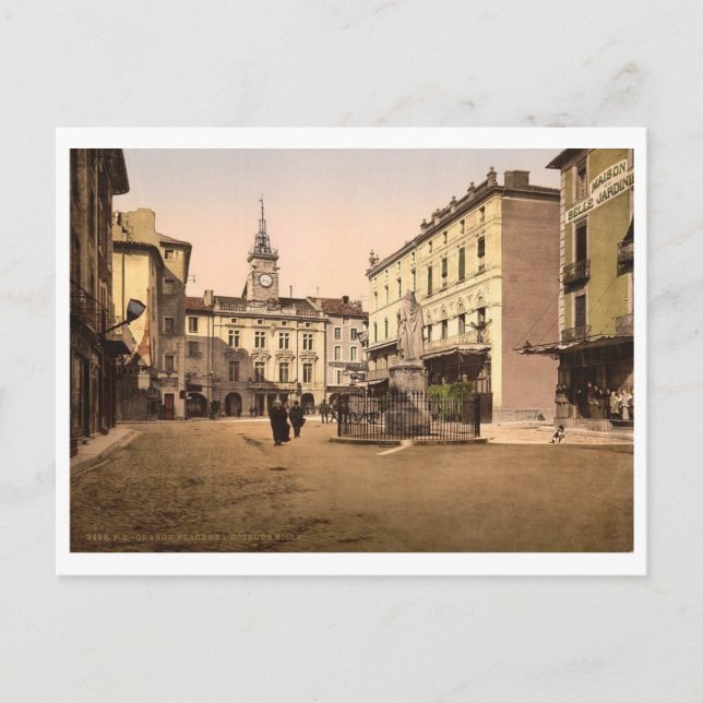 Hotel de ville place, Orange, Provence, Frankreich Postkarte (Vorderseite)