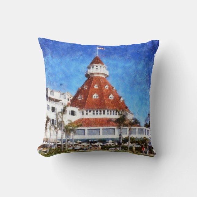 Hotel Del Coronado Kissen (Vorderseite)