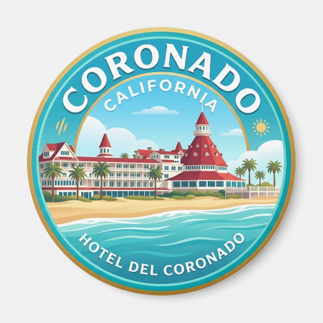 Hotel del Coronado USA Magnet (Vorne)